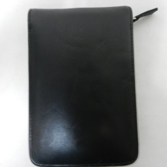 Coach Vintage Leather zip around palm pilot wallet case black w/ Logo  4" x 5.5" - Picture 8 of 12